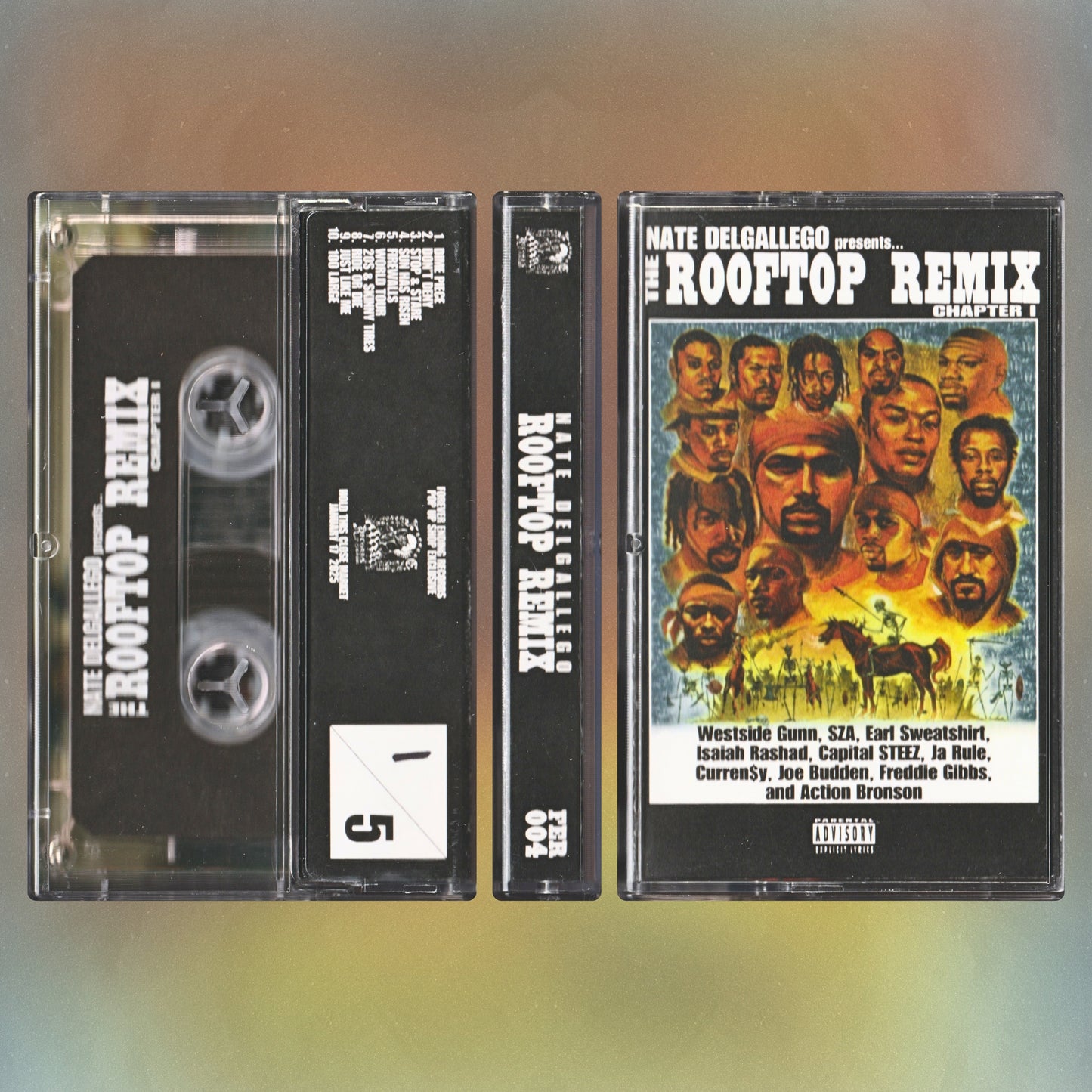 Nate Delgallego "ROOFTOP REMIX" Limited DJ Muggs Rip Cassette Tape